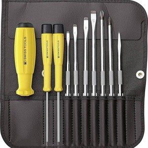 PB Swiss Tools <b>Screwdriver</b> <b>Set</b> PB 38515 Industrial Grade 15 Piece Flat Head Bit <b>Set</b> - Product Image 2