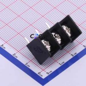 KF35R-8.25-3P Barrier Terminal Block Bent Lead Through Hole,P=8.25mm Connector Two Sides 8.25mm 1x3P Right Angle Pin - Product Image 1