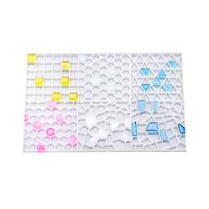 INTODIY – moule en Silicone, sous-verre créatif fait maison, bouteille de <span class=keywords><strong>Collage</strong></span> à pois, mosaïque de particules, moule en résine - Product Image 5