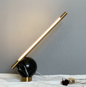 Nórdicos creativo moderno mármol bola Bade LED de la lámpara de mesa para decorativos para el hogar - Product Image 3
