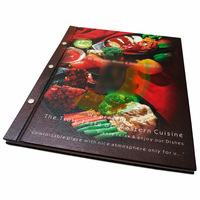 Porte-menus personnalisés avec reliure à vis, menus à couverture rigide, couvertures de menus en cuir pour restaurants