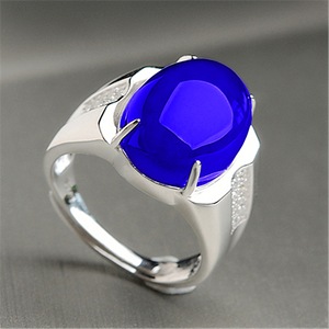 Vintage Luxus-Jadering, Kupfer-Silber-Plattierter <span class=keywords><strong>Ring</strong></span>, Verstellbarer Zirkon-<span class=keywords><strong>Ring</strong></span> für Damen und Herren - Product Image 5