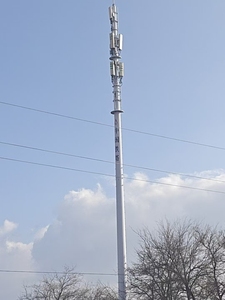 Mạ kẽm monopole Viễn Thông tháp thép thông tin liên lạc mast tín hiệu cực 5g di động di động cơ sở trạm ăng ten 10m 20m 30M 40m - Product Image 4