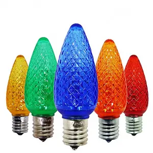 Holiday Lighting LED C7 facettierte Weihnachts licht Ersatz lampe