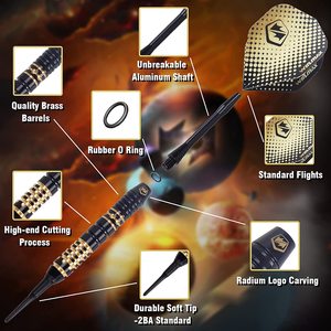 Win.max Professional 18g Fléchettes à pointe souple en plastique - Pack de 6 avec emballage cadeau pour cible électronique - Product Image 4