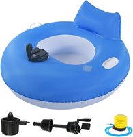 Bateaux gonflables pour piscine, flotteurs motorisés pour adultes, anneaux de flottaison, tubes aquatiques automatiques avec joystick