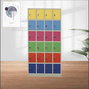 Armoire professionnelle en acier à 24 portes, moderne, pliable et extensible, casier métallique <span class=keywords><strong>mini</strong></span> pour vestiaires scolaires, gymnases et villas - Product Image 6