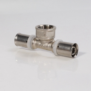 Giả mạo G010 MG-G010 đồng thau pex Ống 3 chiều <span class=keywords><strong>TEE</strong></span> kết nối vuông Nam Nữ Báo Chí phụ kiện với đầu mạ vuông nam nữ <span class=keywords><strong>Tee</strong></span> - Product Image 3