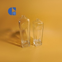 Flacon de parfum vide en verre carré haut de gamme, personnalisable, 130 ml, 200 ml, rechargeable, luxueux