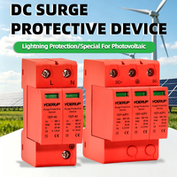 Parafoudre solaire photovoltaïque DC 40kA T2 2P 3P 2 3 pôles 500V 600V 1000V 1200V AC/DC, dispositif de protection contre les surtensions