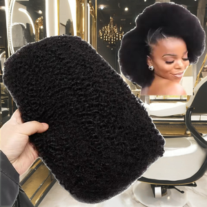 Extensiones de Cabello Humano Remy Brasileño Afro Kinky a Granel, Teñidas, Doble Trama, Mini Twist Microlocs, Trenzas Calientes, Extensiones a Granel, Negro y Rubio - Product Image 2