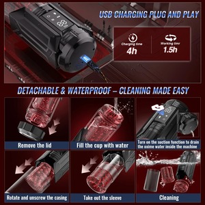 Masturbador Automático para Hombres, Máquina de Succión Oral y Vaginal, Vibrador de Pene, Juguete Sexual para Hombres, Copa de Masturbación, Vagina de Bolsillo - Product Image 6