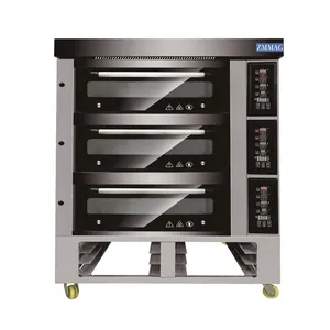 zmmag general french bread baking oven commercial oven for bakery three decks nine trays oven