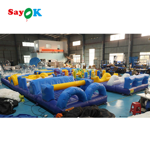 Carrera de obstáculos inflable de alta calidad para juegos de adultos, Mini carrera de obstáculos inflable de Wipeout gigante deportivo - Product Image 2