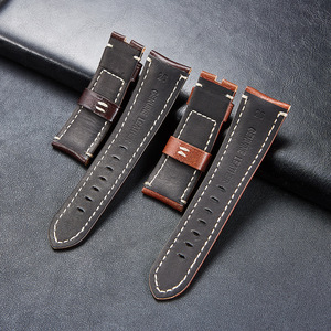High Quality <strong>Italy</strong> Genuine <strong>Leather</strong> Watch Band 20mm 22mm Buckle Quartz Mechanical Watch Band <strong>Leather</strong> - Product Image 5