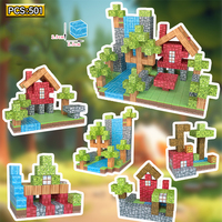 Cubes de construction magnétiques 3D Mine World, écologiques, blocs de 4 cm, jeu de puzzle pour enfants, jouet éducatif STEM