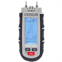 Medidor de Humedad de Madera y Probador de Humedad de Acero Inoxidable DT-125H, Herramienta Manual con Profundidad de Medición de 8CM y 1 Año de Garantía