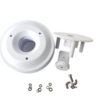Cubierta para Estación Meteorológica Stevenson de ABS 4-19 con Pantalla de 44mm y 61mm, Protección Solar para Sensor de Temperatura y Humedad