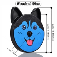Jouet interactif en plastique pour chien, puzzle à friandises, planche à gratter antidérapante éducative pour les griffes avec boîte à friandises