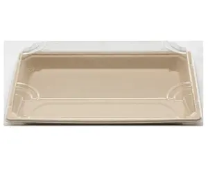 Recycled Microwavable Biodegradable Paper Food Pulp Bagasse Good Sealing Food Container