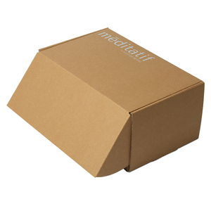 Custom Biodegradable Kraft Paper Box Packaging for Shoes Clothing with Varnishing Printing Handling - Product Image 1