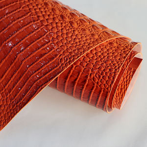 Искусственная кожа ПВХ с тиснением под крокодила, высокоглянцевая, с эффектом кожи животного - Product Image 6