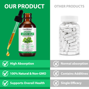 OneBtanicl 60ml di estratto di melissa biologica gocce di sollievo digestivo supporto Anti-gonfiore vegano limone balsamo integratori di estratto liquido - Product Image 6