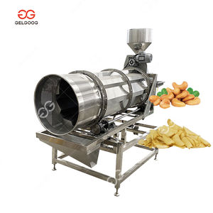 เครื่องผสมรสชาติสำหรับผลิตขนมขบเคี้ยวขนาดเล็ก เช่น ขนมขบเคี้ยวแบบแท่ง รสชาติแบบ Pringles  สายการผลิตแบบหมุนสำหรับเม็ดปลา คุกกี้ และเครื่องปรุงรส - Product Image 2