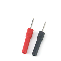 Adaptateur de connecteur mâle 2mm de haute qualité à aiguille femelle 4mm avec gaine d'isolation pour multimètre