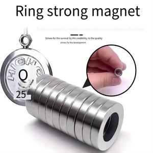 Aangepaste Industriële N52 Sterke Magneet Ndfeb Luidsprekermotor Groot Formaat Enorme Magnetische Ring Permanente Zeldzame Aarde Ring Neodymium Magneet - Product Image 3