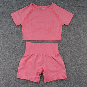 OEM tùy chỉnh cao-eo phòng tập thể dục tập thể dục Yoga quần liền mạch thân thiện với môi Spandex Trọng lượng nhẹ in bộ trực tiếp nhà sản xuất cung cấp - Product Image 3