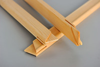 Bingkai Foto Kayu Pinus Solid Kreatif, Bingkai Kanvas, Bingkai Kombinasi DIY untuk Lukisan Digital, Strip Kayu, Strip Tenon