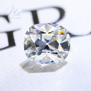 OMC <span class=keywords><strong>Cut</strong></span> Top Quality VVS1 D Color Super White Old Mine <span class=keywords><strong>Cut</strong></span> Moissanite <span class=keywords><strong>Diamond</strong></span> Cushion <span class=keywords><strong>Cut</strong></span> Moissanite sciolto - Product Image 3