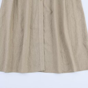 MYST&amp;ZA Women's <strong>Clothing</strong> 2025 Summer New Style Elegant Lapel Sleeveless Linen Blended Midi Dress 8741065 - Product Image 5