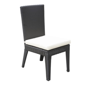Silla de Comedor Lateral de Mimbre <span class=keywords><strong>Sintético</strong></span> para Jardín, Patio, Restaurante, <span class=keywords><strong>Muebles</strong></span> de Exterior a Precio Económico - Product Image 5