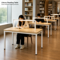 Table de lecture moderne pour bibliothèque scolaire - Durable et écologique