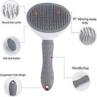 Brosse et peigne pour poils d'animaux pour chiens et chats, accessoires de toilettage pour animaux de compagnie en plastique de luxe