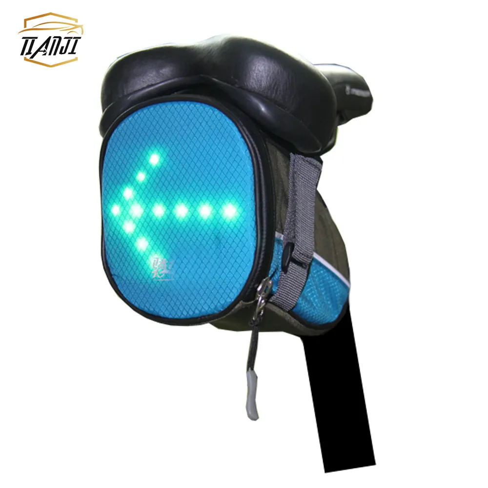 交通安全のための低Moq自転車LEDインジケーターターンシグナルライト点滅自転車シートバッグ