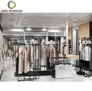 Diseño interior personalizado para tiendas de ropa, expositor metálico para ropa, soporte duradero para exhibir prendas, muebles para tiendas de ropa. - Product Image 4