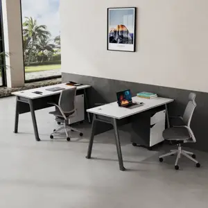Прямая Продажа с завода, меламиновая доска, МДФ, офисная Рабочая станция, компьютерный стол для персонала, домашний офисный стол