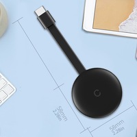 Anycast TV Récepteur HD Miracast Dongle Android TV Stick 5G Wifi 1080P Affichage HDMI PVC Haut-parleur Caméra