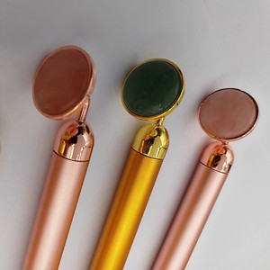 2019 new Jade Rose quartz rouleau facial électrique vibration barre de beauté de rouleau de massage pour le <span class=keywords><strong>visage</strong></span> - Product Image 5