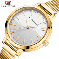 Mini Fokus MF0261l Sederhana Wanita Kuarsa Jam Tangan Pesona Berlian Imitasi Jam Tangan Wanita dengan Wanita Watch Set