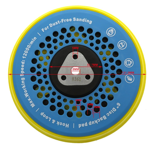 Plato de Respaldo para Lijadora de 6 Pulgadas y 9 Agujeros, Azul, Antipolvo, para Pulido Eléctrico, para Pulir Madera, Metal y Muebles - Product Image 5