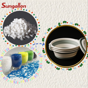 Dureté personnalisable de particules de TPE d'approvisionnement direct d'usine pour la représentation stable de moulage par injection dans les bassins se pliants - Product Image 4