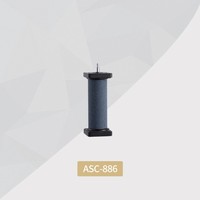 Diffuseur d'air cylindrique fritté avec connecteur en acier inoxydable Dia40/50mm pour aquarium, bassin, pisciculture, aération hydroponique