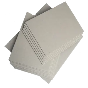 Placa duplex revestida de papel 3mm, folhas de papelão cinza com 0,5 mm, 1mm, 1,5 mm e 2 mm de espessura, placa cinza