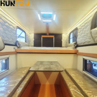 Huntoo Mini-camping-car moderne léger pour 2 personnes, adaptable sur pick-up 4x4, avec coque en fibre de verre