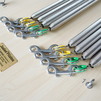 Accessoires de Pilates à fixation murale : ressort en fil de piano en cuir PU pour entraînement corporel en studio