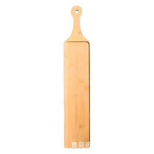Planche à découper en bambou à long manche rainuré, en bois massif épaissi, pour trancher la viande et servir - Product Image 5